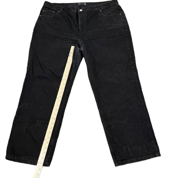 ASOS Design Women's Black Denim Cropped Jeans Button Fly Size 16 - Picture 5 of 10